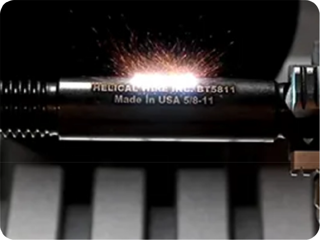 Lasermerking på våpendel