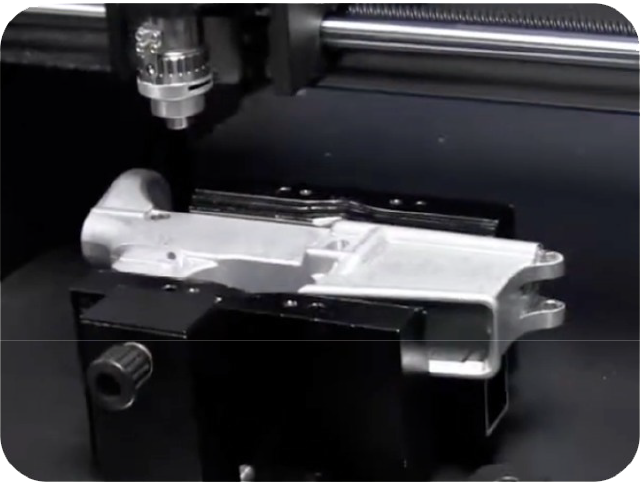 Lasermerking på våpendel