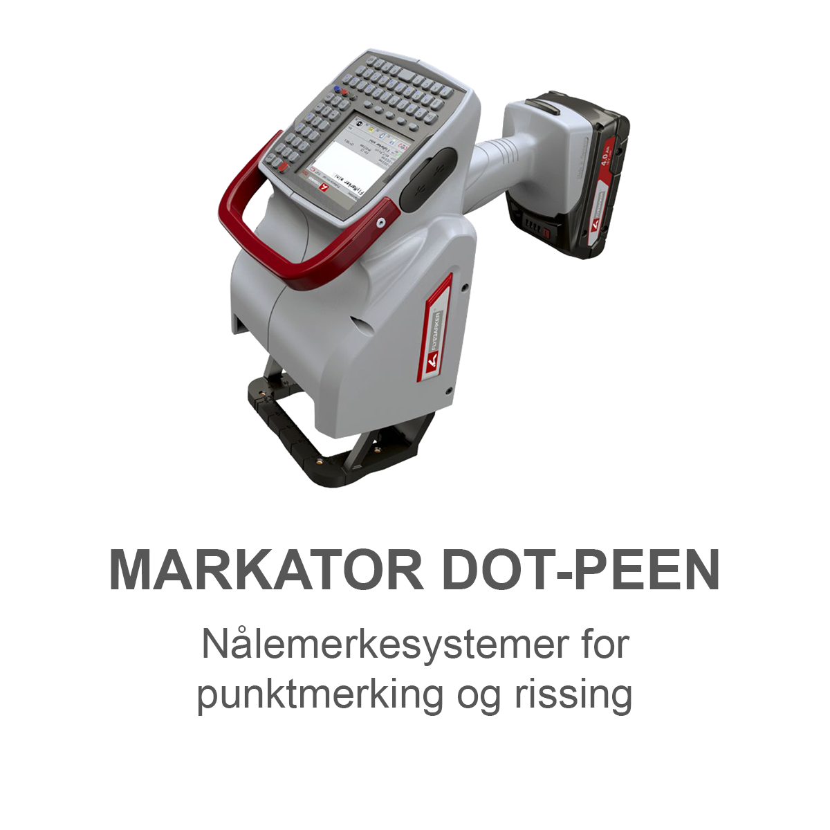 Markator Dot-Peen - Nålemerkesystemer for punktmerking og rissing
