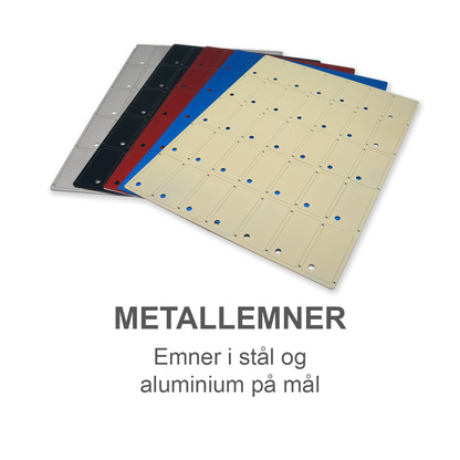 Metallemner - Emner i stål og aluminium på mål
