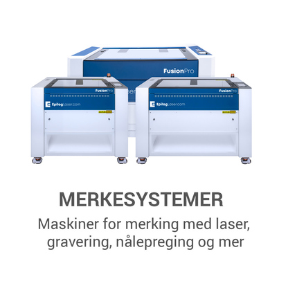 Merkesystemer - Maskiner for merking med laser, gravering, nålepreging og mer