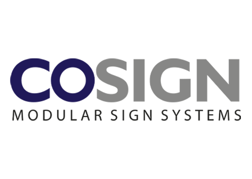 Cosign Skiltsystemer - Papir insert, aluminiumsprofiler, pyloner og standoff systemer