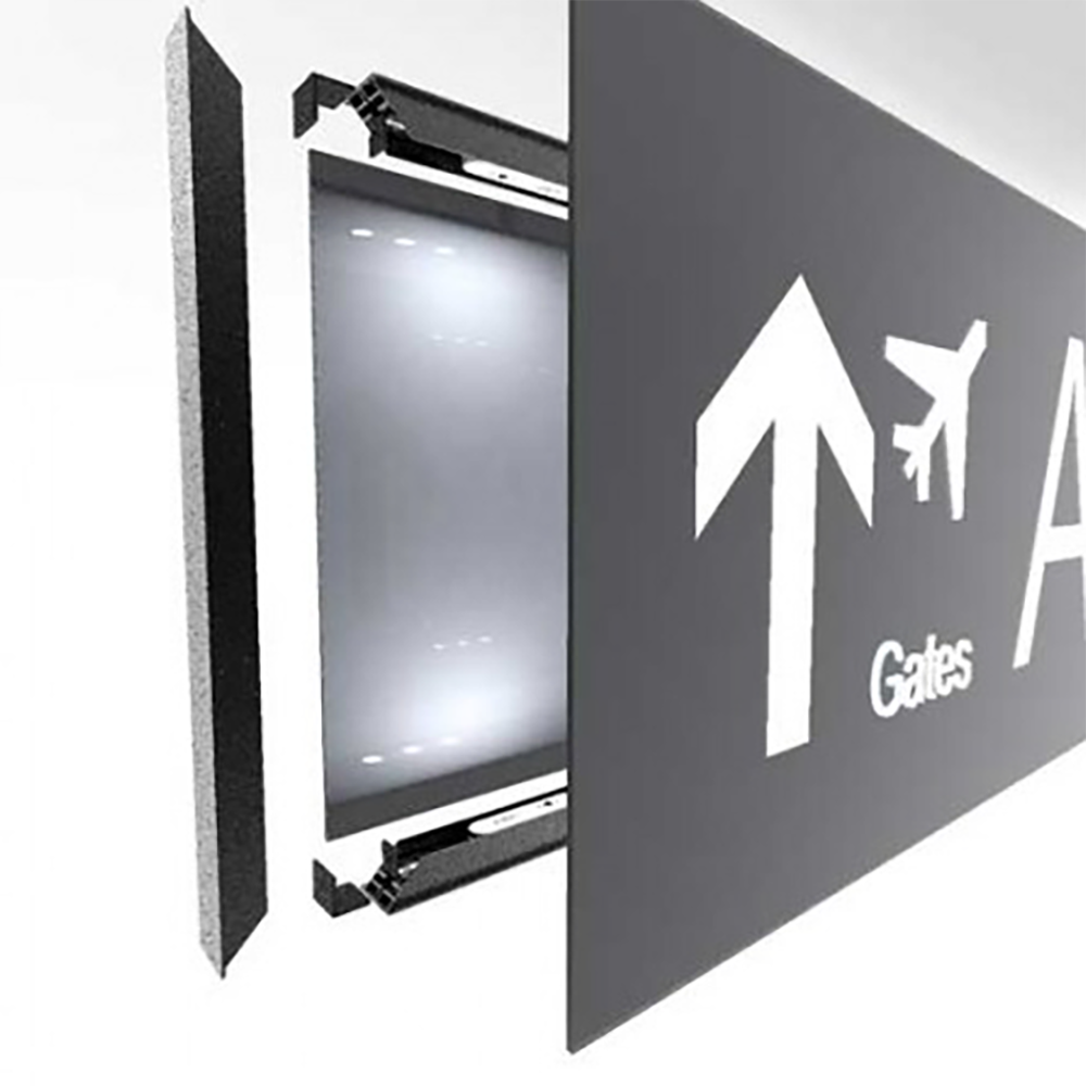 I-Sign Display Slim tosidig Profil 24mm Natur Eloksert, 5Mtr I-Sign Display Slim tosidig Profil 24mm Natur Eloksert, 5Mtr