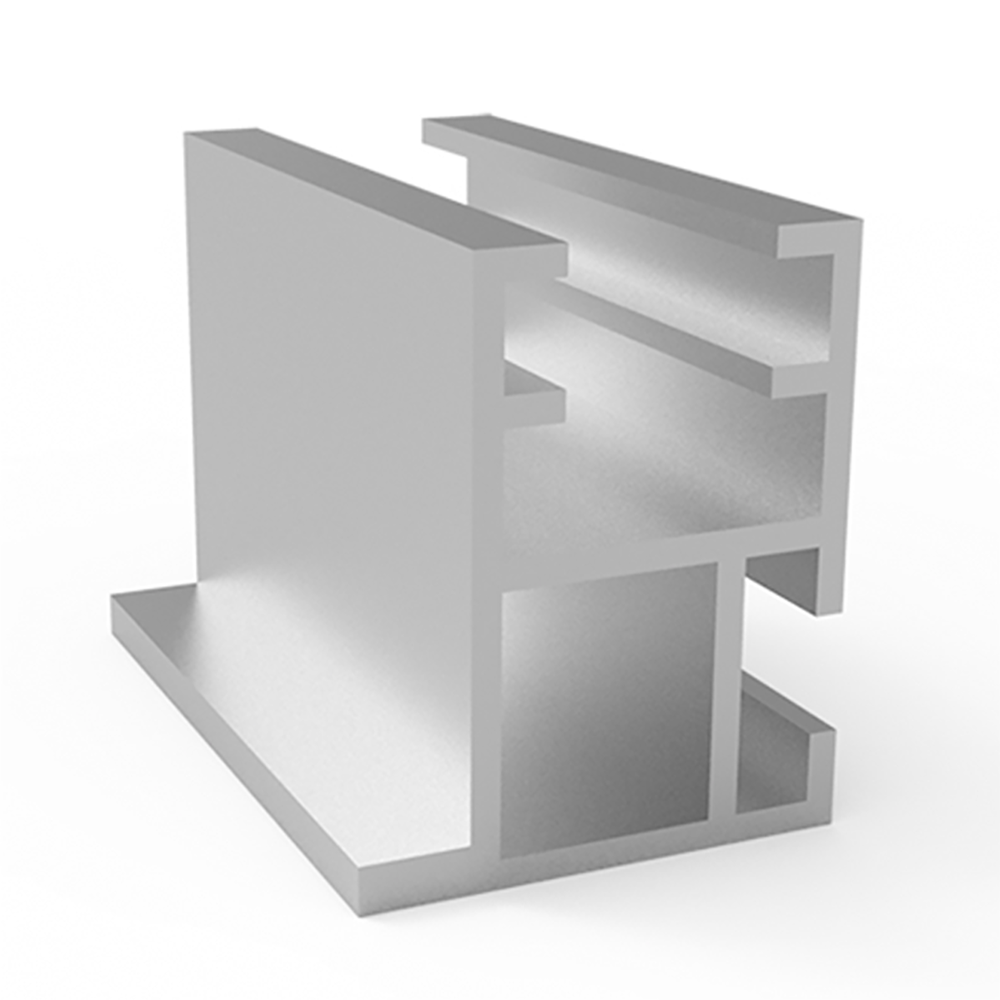 I-Sign Display tosidig profil 50mm, ubehandlet, 5 Mtr