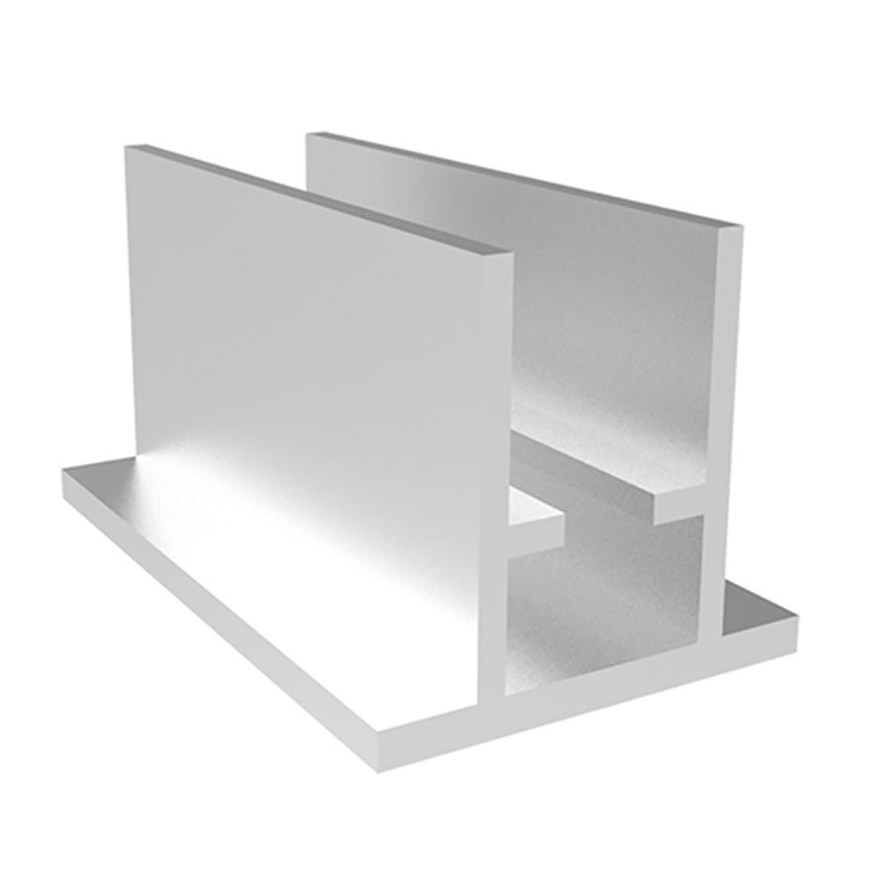 I-Sign Display tosidig profil 50mm, Natur Eloksert, 5Mtr