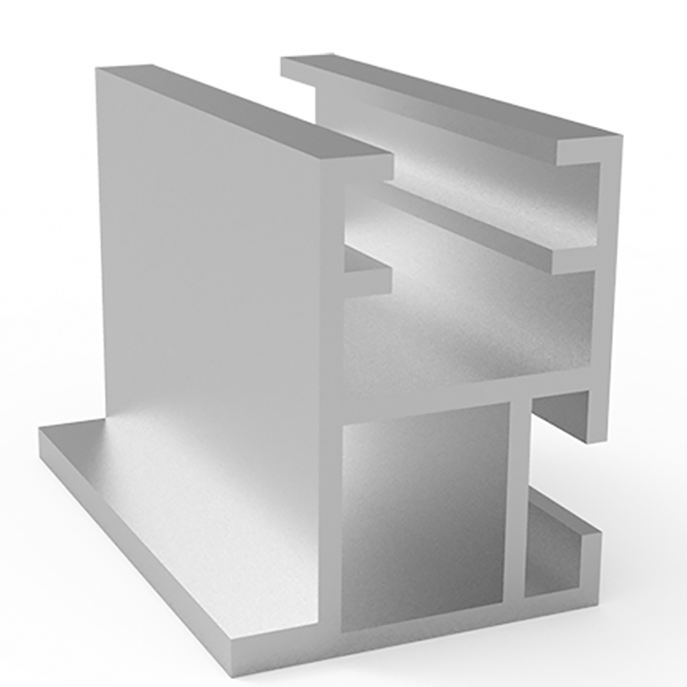 I-Sign Display 25mm ensidig Profil Natur eloksert, 5 Mtr