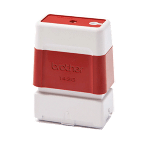 Stempel 14x38mm rød (Pakke a 6stk)