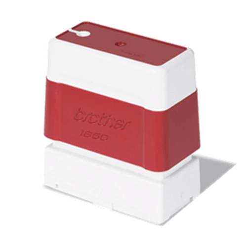 Stempel 18x50mm rød (Pakke a 6 stk)