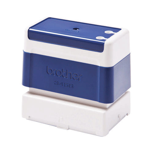 Stempel 34x58mm blå (Pakke a 6 stk)