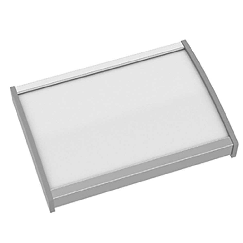 Strato Veggskilt 53x74mm DIN A8 elok alu/grå