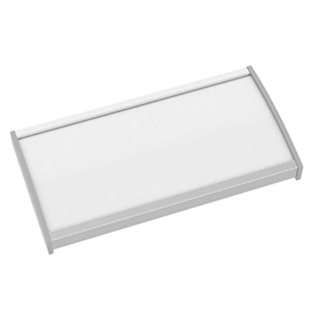 Strato Veggskilt 53x105mm elok alu/grå