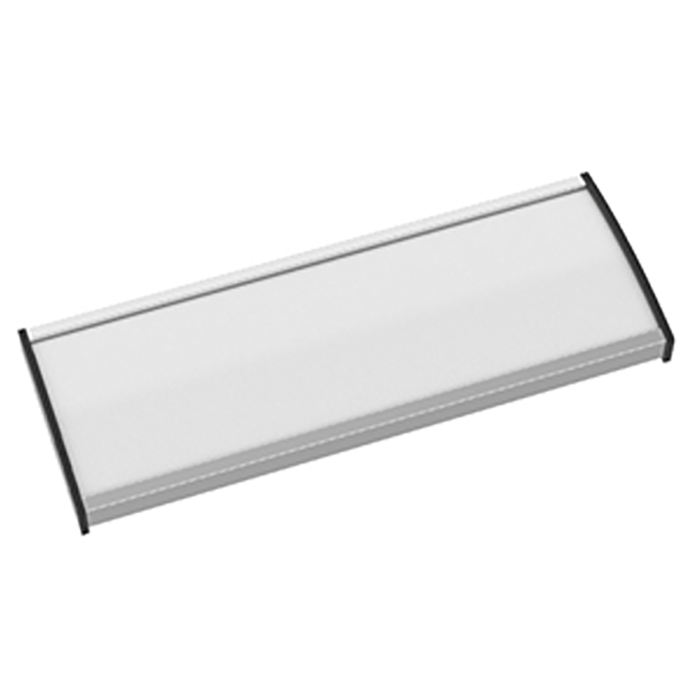 Strato Veggskilt 53x150mm elok alu/sort