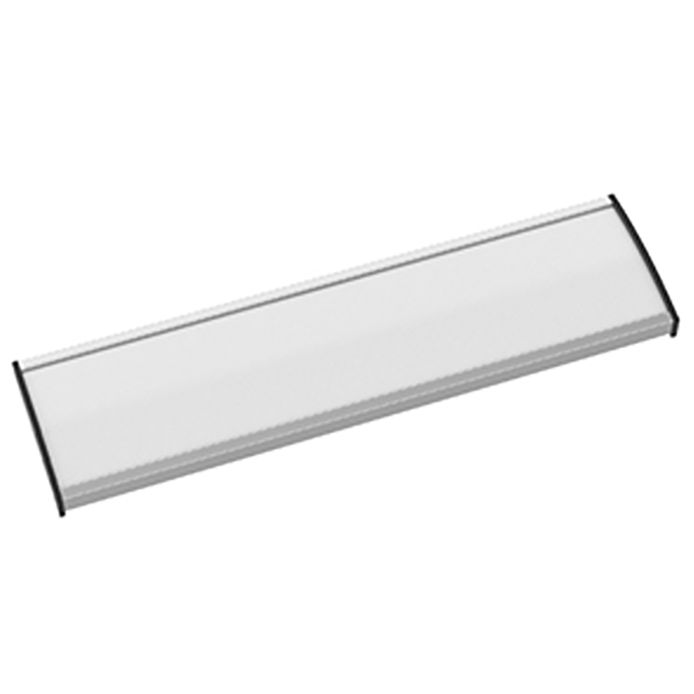 Strato Veggskilt 53x210mm elok alu/sort