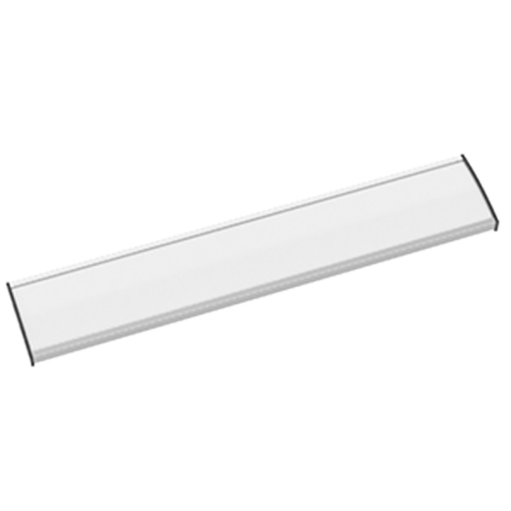 Strato Veggskilt 53x297mm elok alu/sort