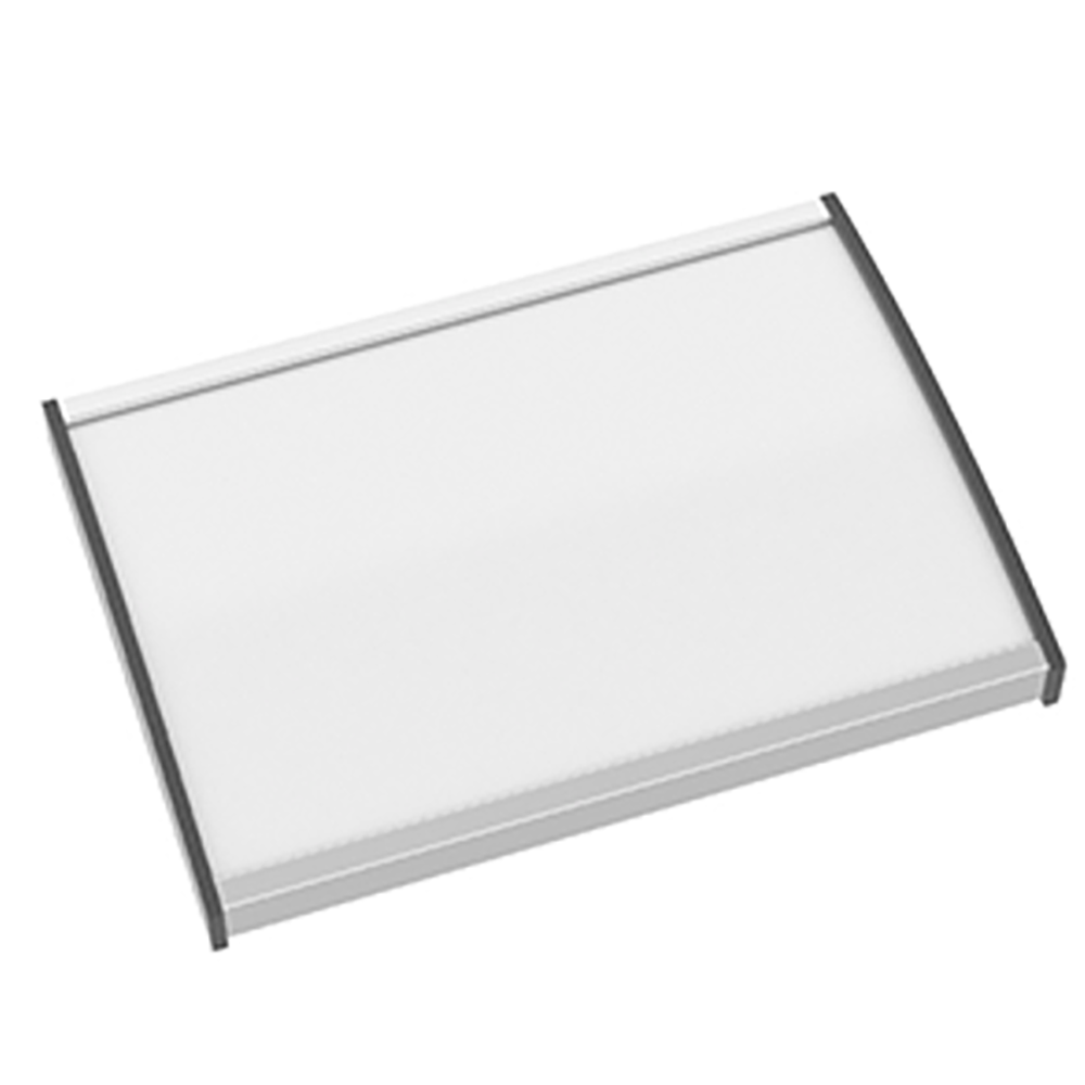 Strato Veggskilt 74x105mm DIN A7 elok alu/sort