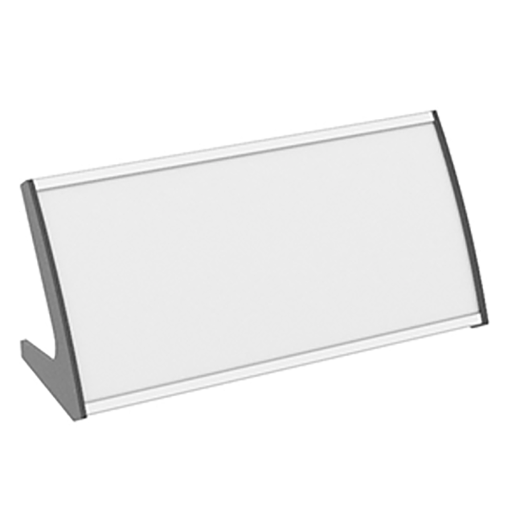 Strato Buet Bordskilt 74x150mm Elok alu/Sort