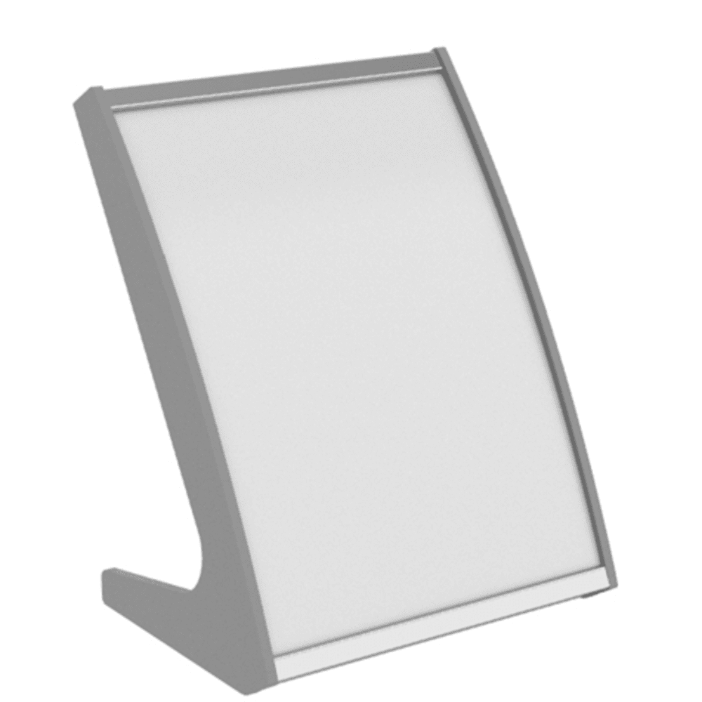 Strato Buet Bordskilt 105x74mm elok alu/grå
