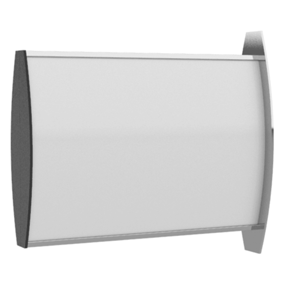 Strato Vingeskilt 105x210mm elok alu/Sort