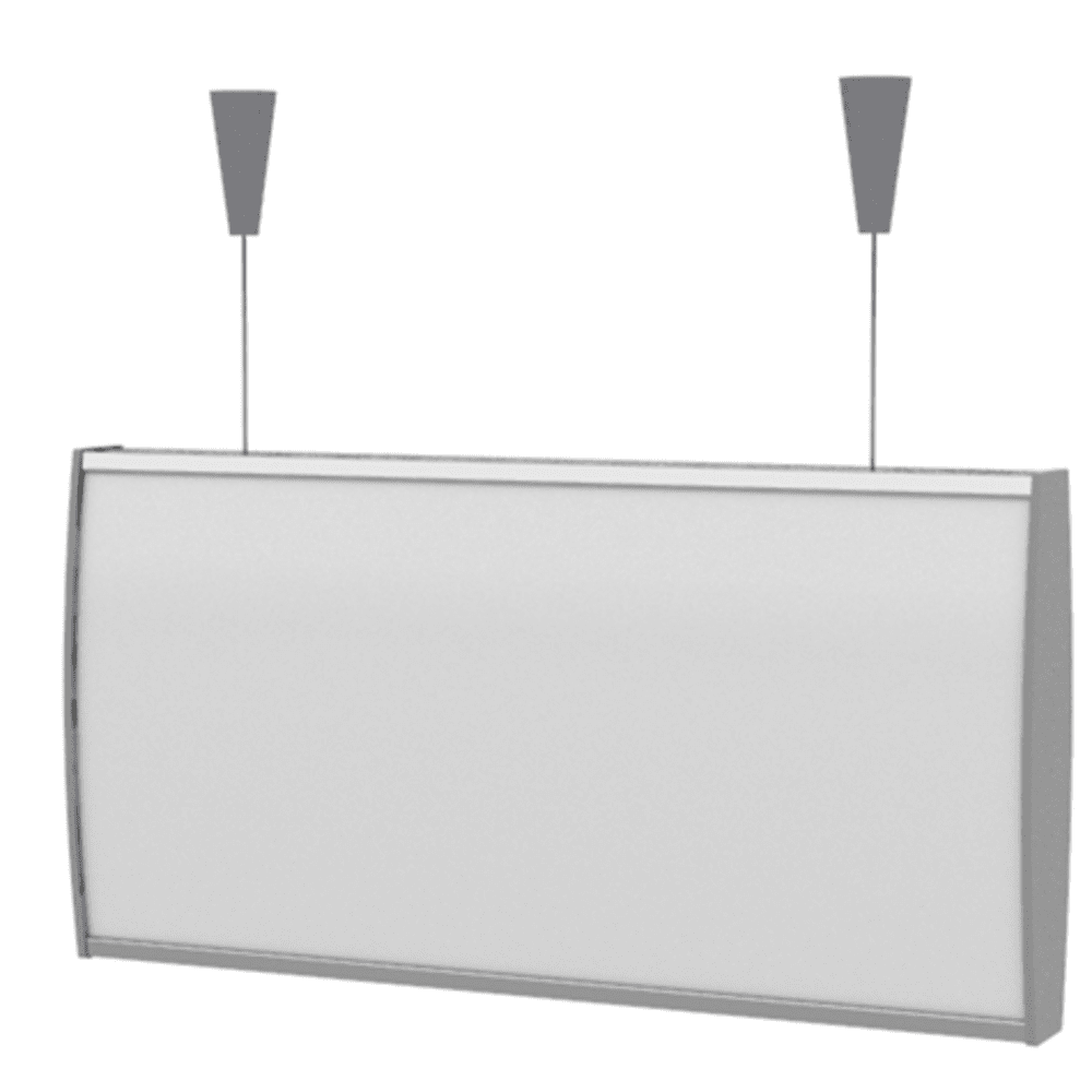 Strato Buet Hengeskilt 105x210mm elok alu/grå