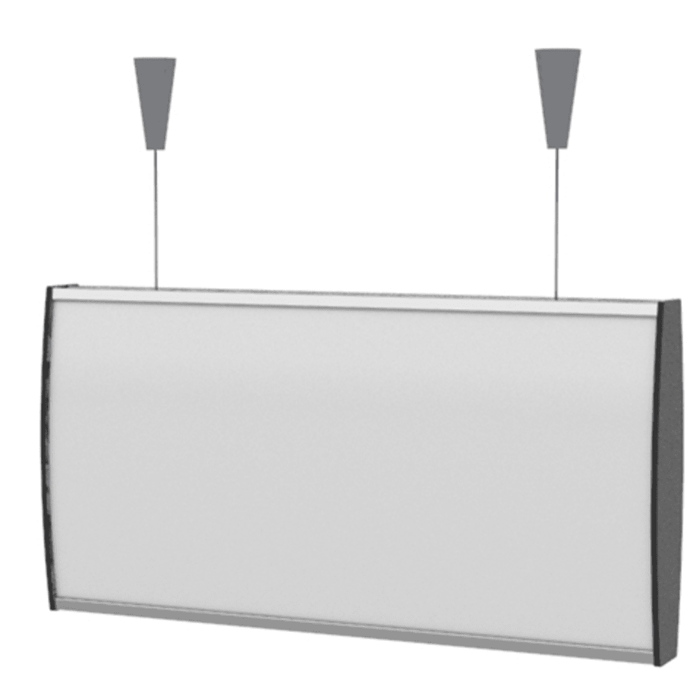 Strato Buet Hengeskilt 105x210mm elok alu/Sort