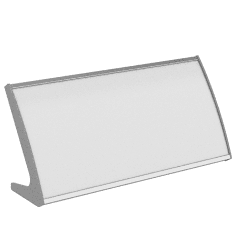 Strato Buet Bordskilt 105x210mm elok alu/grå