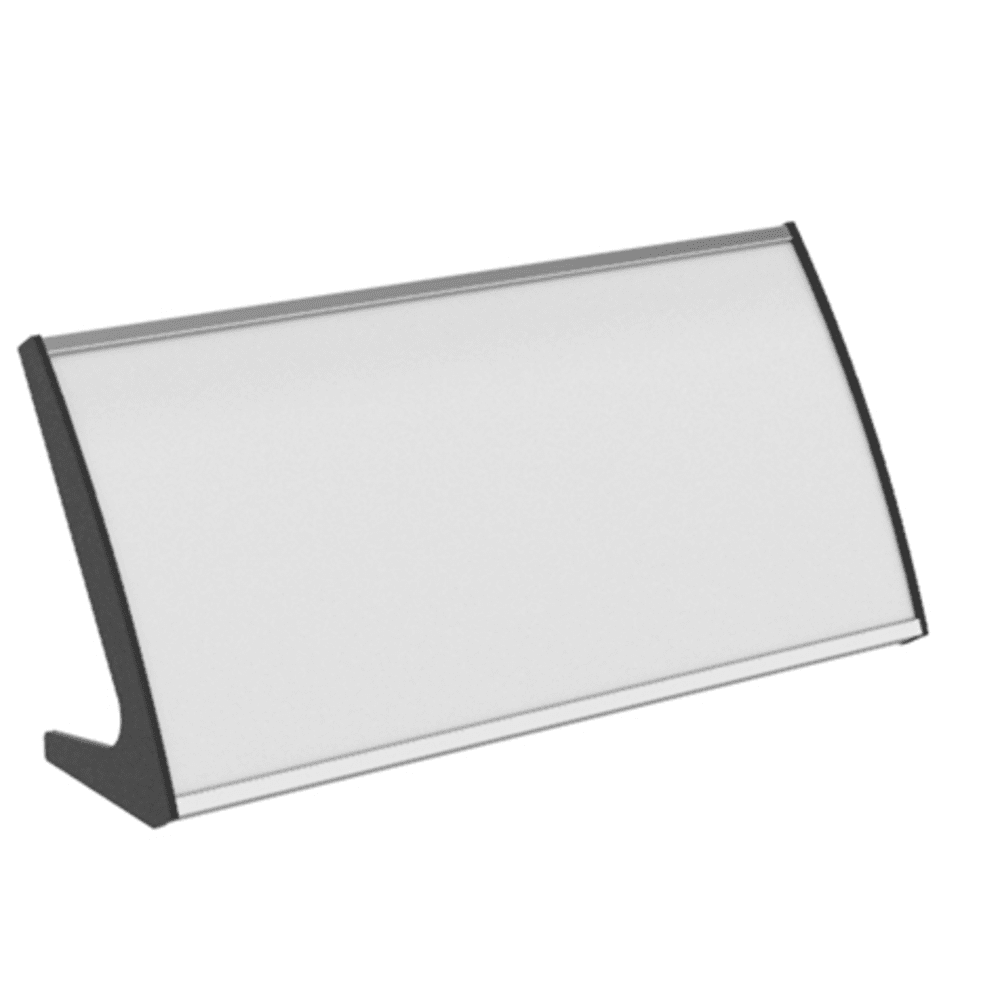 Strato Buet Bordskilt 105x210mm elok alu/Sort