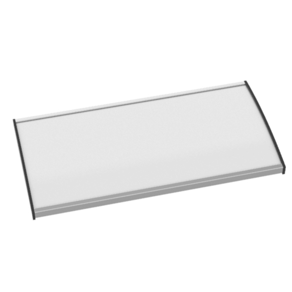 Strato Veggskilt 105x210mm elok alu/sort