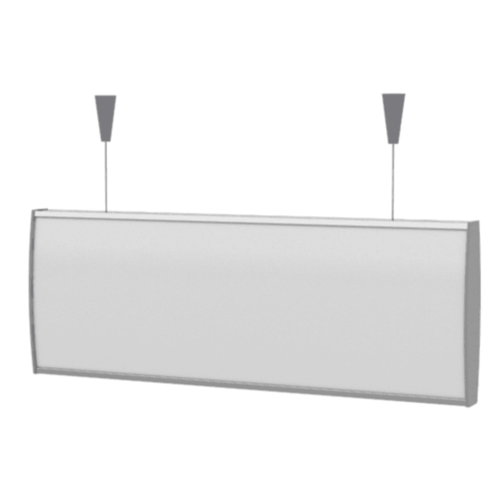 Strato Buet Hengeskilt 105x297mm elok alu/grå