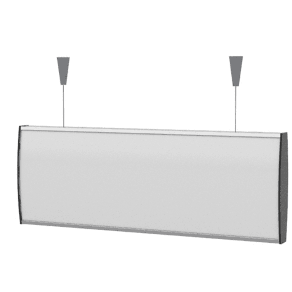 Strato Buet Hengeskilt 105x297mm elok alu/Sort