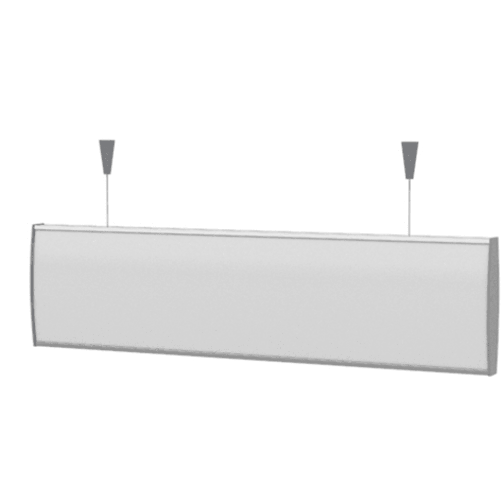 Strato Buet Hengeskilt 105x420mm elok alu/grå