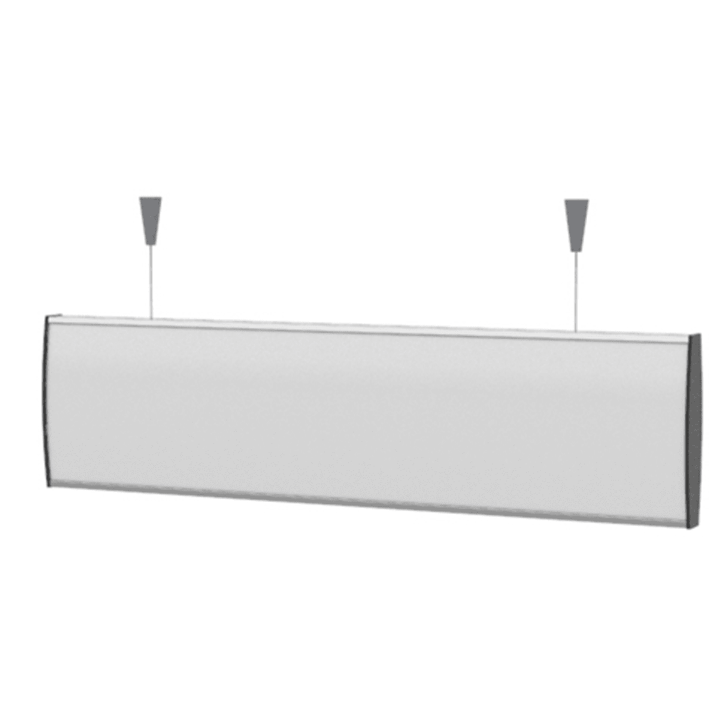 Strato Buet Hengeskilt 105x420mm elok alu/Sort