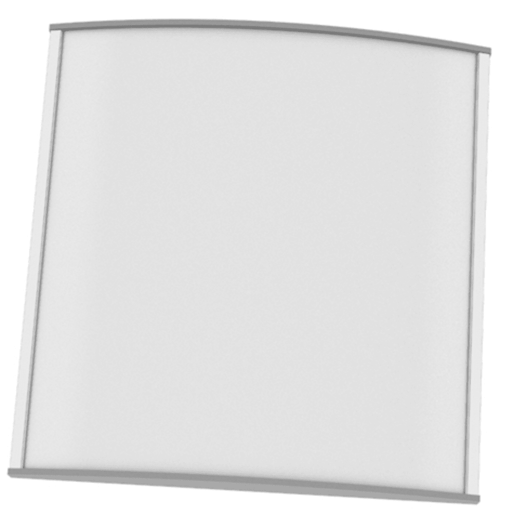 Strato Veggskilt 148x150mm elok alu/grå