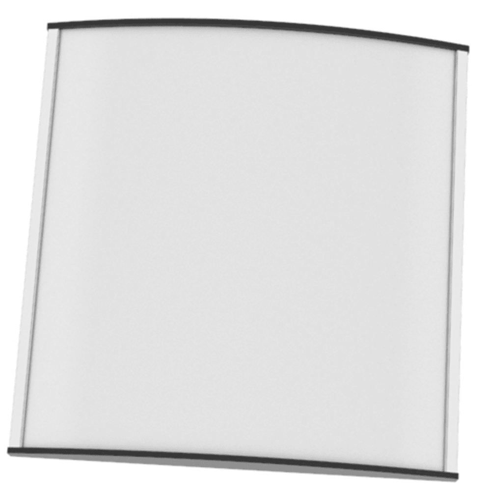 Strato Veggskilt 148x150mm elok alu/sort