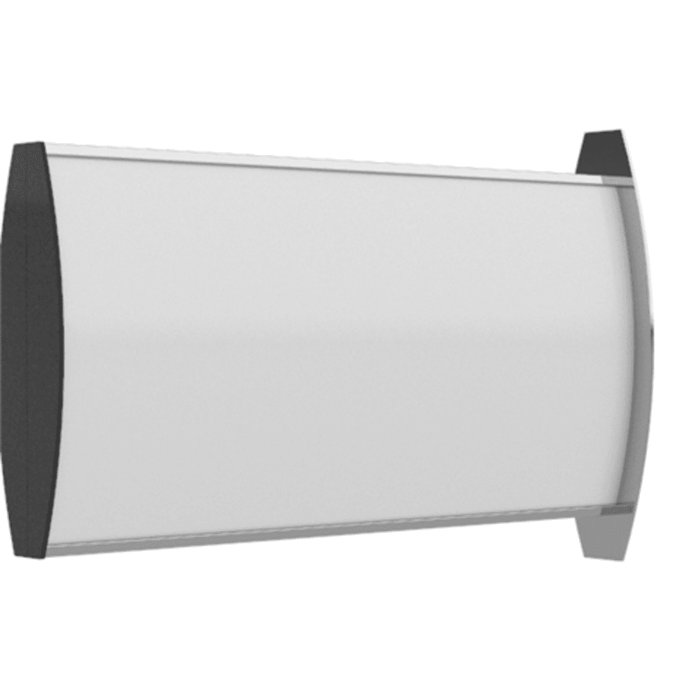 Strato Vingeskilt 148x297mm elok alu/Sort