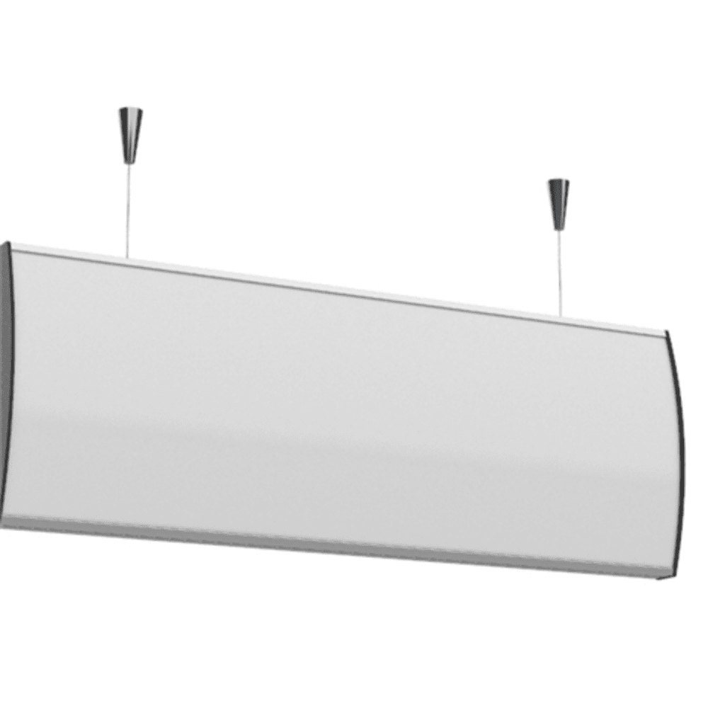 Strato Buet Hengeskilt 148x420mm elok alu/Sort