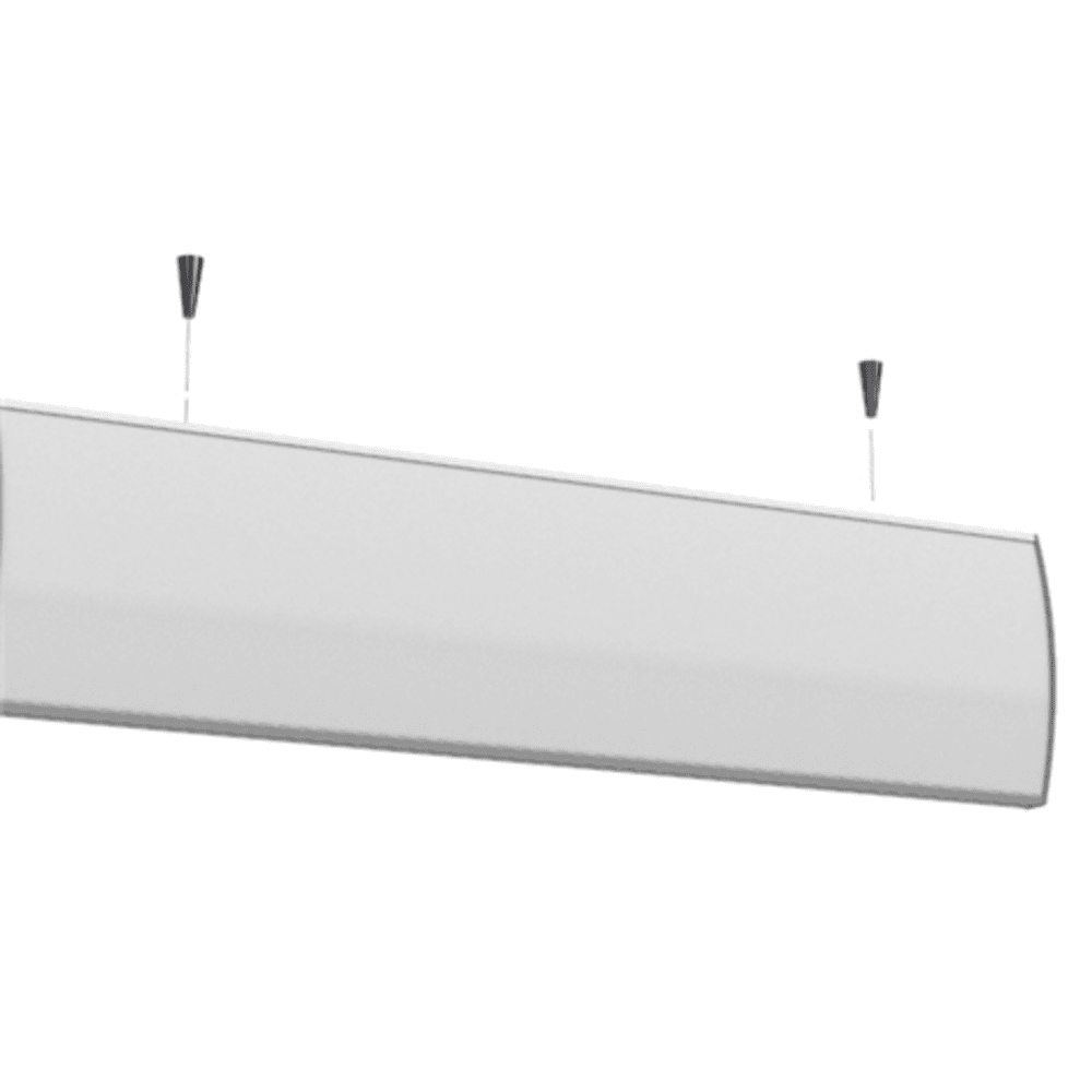 Strato Buet Hengeskilt 148x600mm elok alu/grå