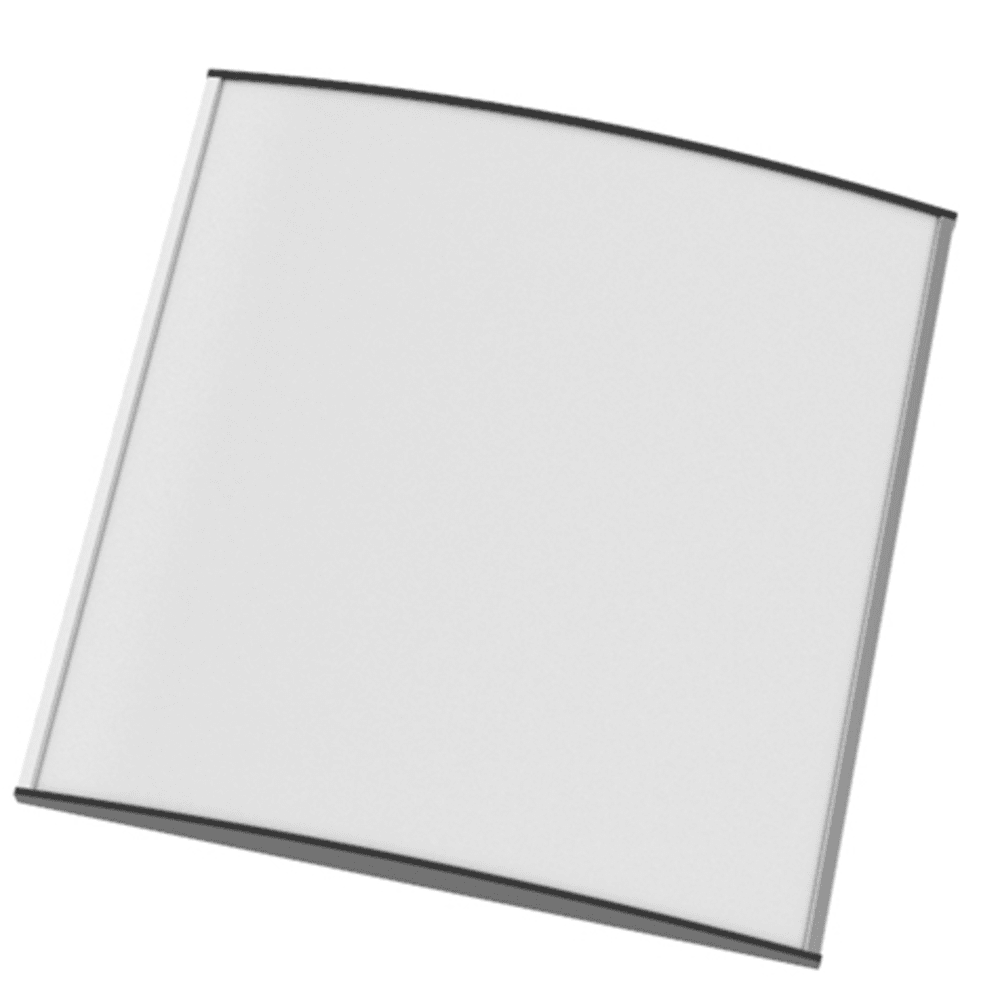 Strato Veggskilt 210x210mm elok alu/sort