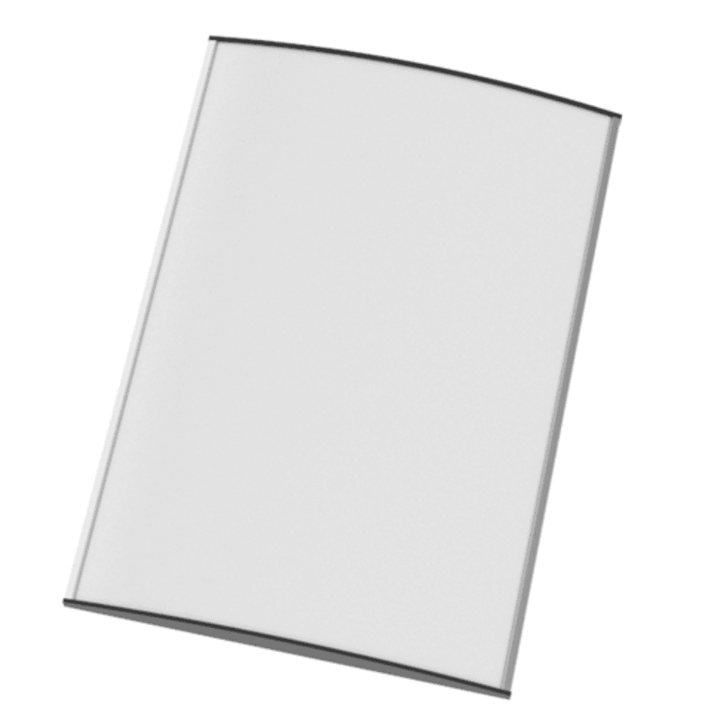 Strato Veggskilt 210x297mm DIN A4 elok alu/sort