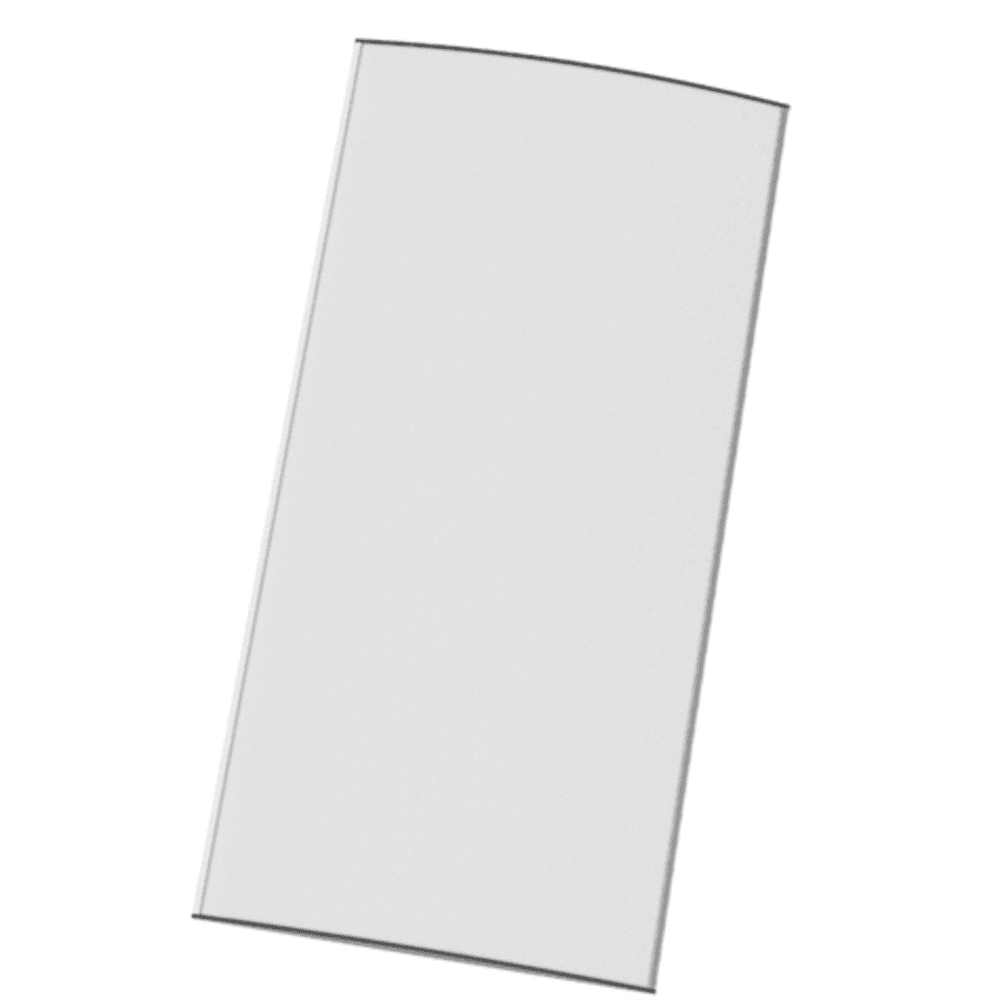 Strato Veggskilt 297x600mm elok alu/sort