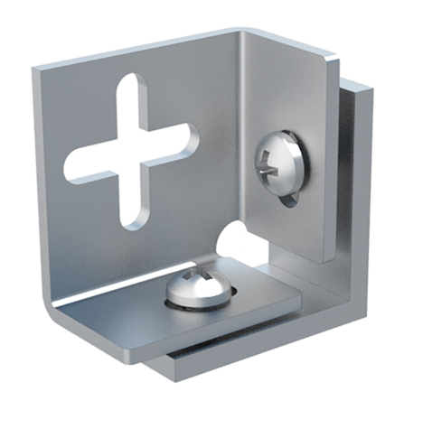 Firkant hjørne for kobling av Tekstil ramme (10 stk)