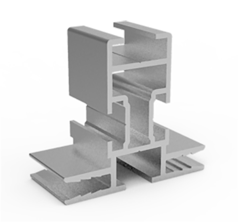 Tekstil Ramme tosidig 44x40mm, 6,1 mtr (heavy duty)