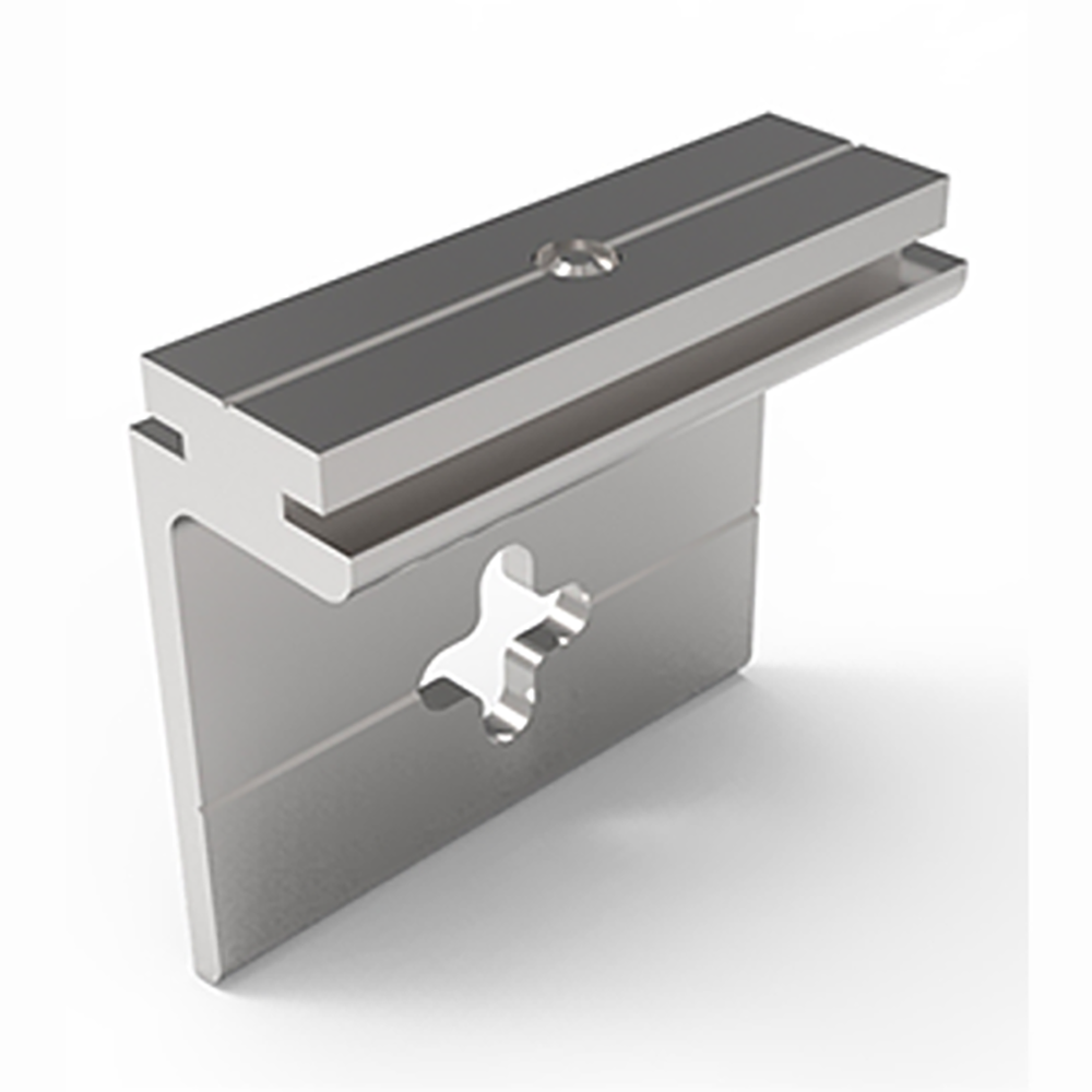 Veggfestebrakett for LED Tekstil rammer Type 1 (20 stk)